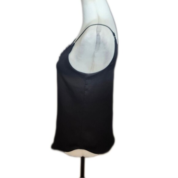 Express Black Polyester Camisole Tank Top, Adjustable Straps, XS - Picture 2 of 9